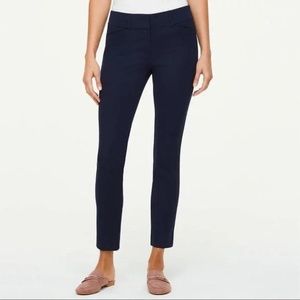 Gently worn Ann Taylor LOFT Women's Regular Julie Fit Skinny Ankle Pants navy 14